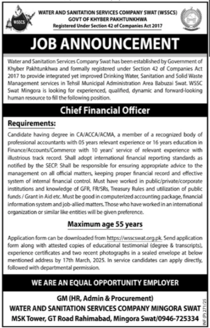 Job Opportunities 2025 – Start Your Career with [Water and Sanitation Services Company (WSSC)] Roles